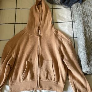 Skims cropped brushed hoodie